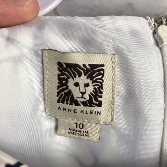 Anne Klein Floral Cap Sleeve Scoop Neck Dress 10 - Picture 7 of 8